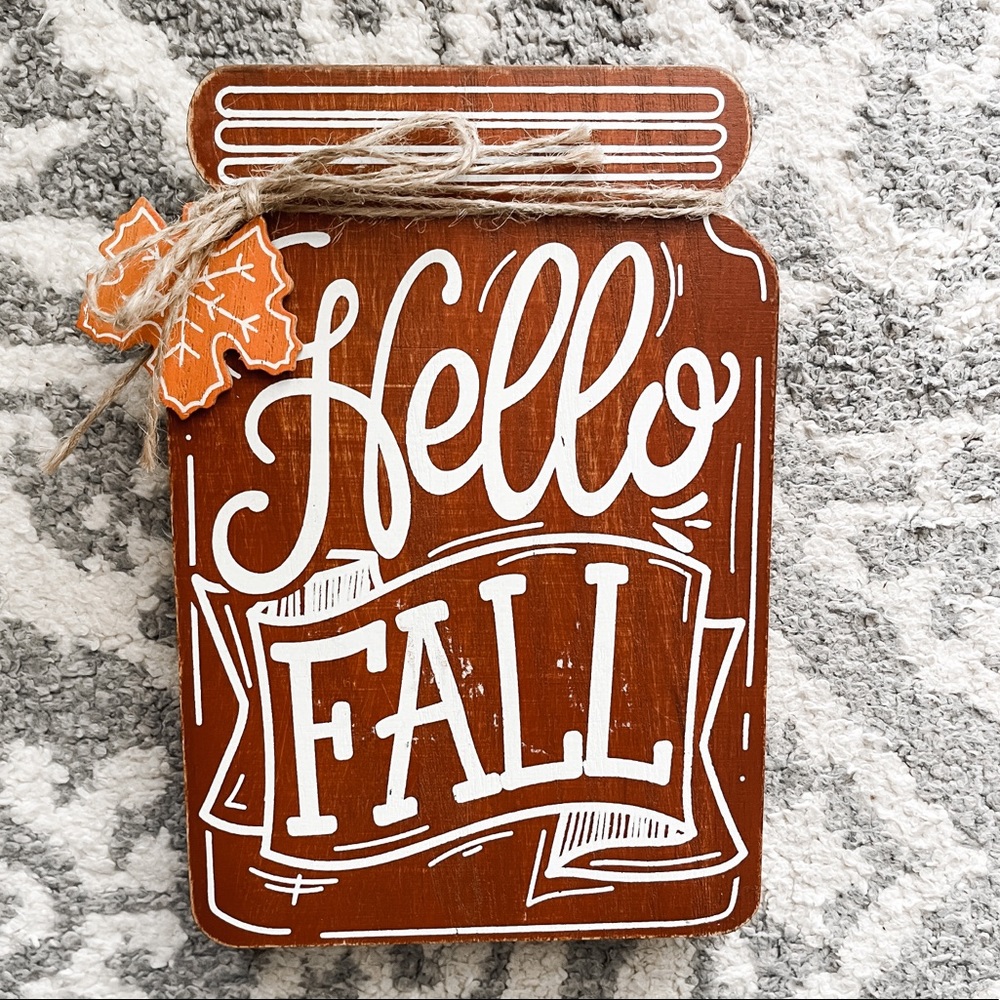 Hello Fall Wood Decor